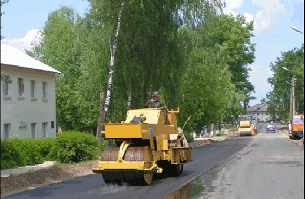 ремонт дорог в Юхнове