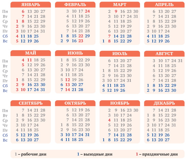 Календарь на 2020 год