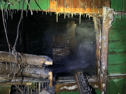 В Износковском районе при пожаре дома погиб 61-летний мужчина