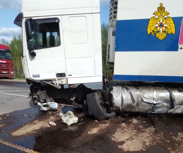 В Калужской области погиб 31-летний водитель «Фольксвагена» после столкновения с фурой