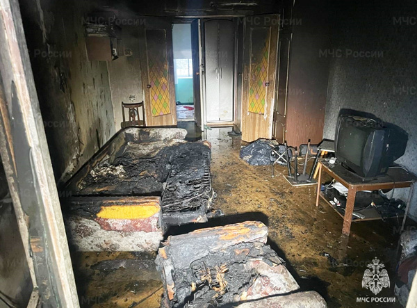В Обнинске в жилом доме произошёл пожар: есть пострадавший
