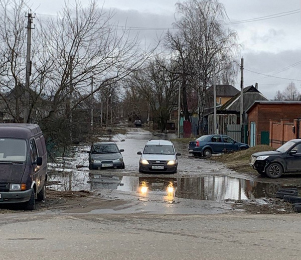Паводок в Козельске: вода перестала прибывать