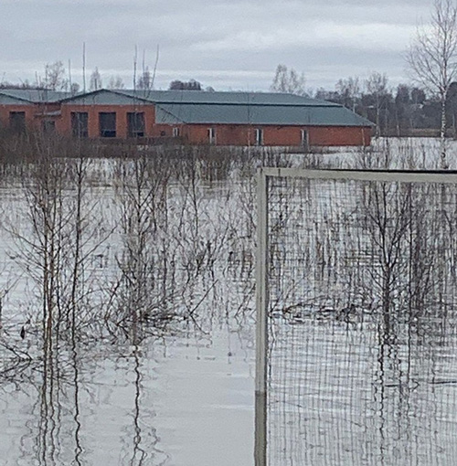 Паводок в Козельске: вода перестала прибывать